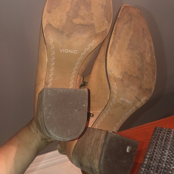 Prwnd Vionic Womens Lyssa tan color Ankle Boots Size Ubuy Algeria sz10 - Picture 6 of 10